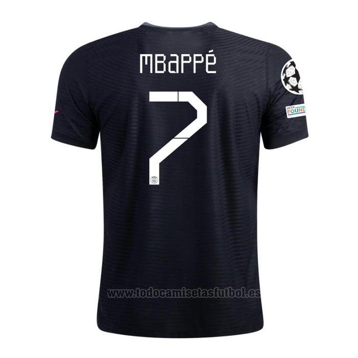 Camiseta Paris Saint-Germain Jugador Mbappe 3ª 2021-2022